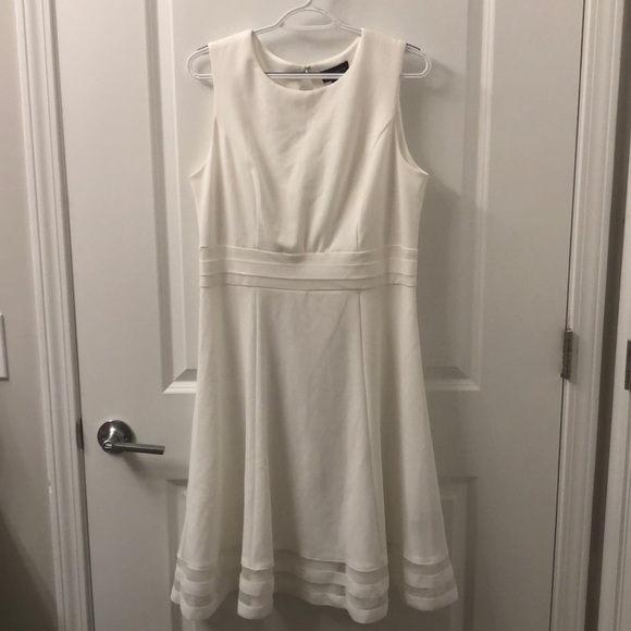 liz claiborne white dress